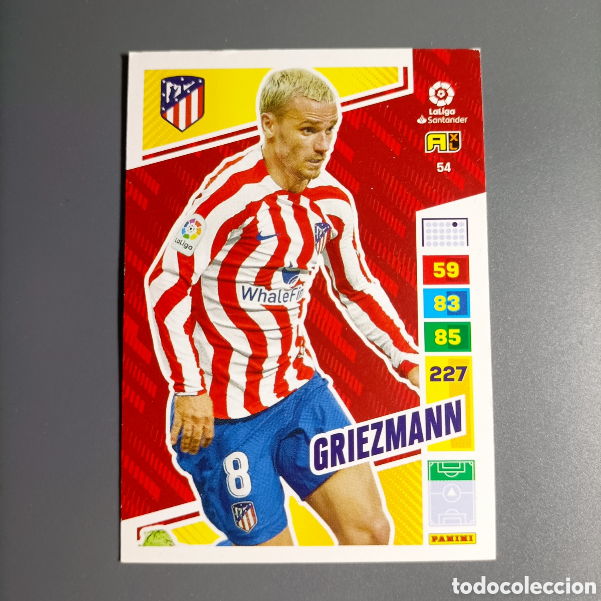 Cromos de f&uacute;tbol: ADRENALYN. LIGA 2022-2023 (ATL&Eacute;TICO) №54 GRIEZMANN