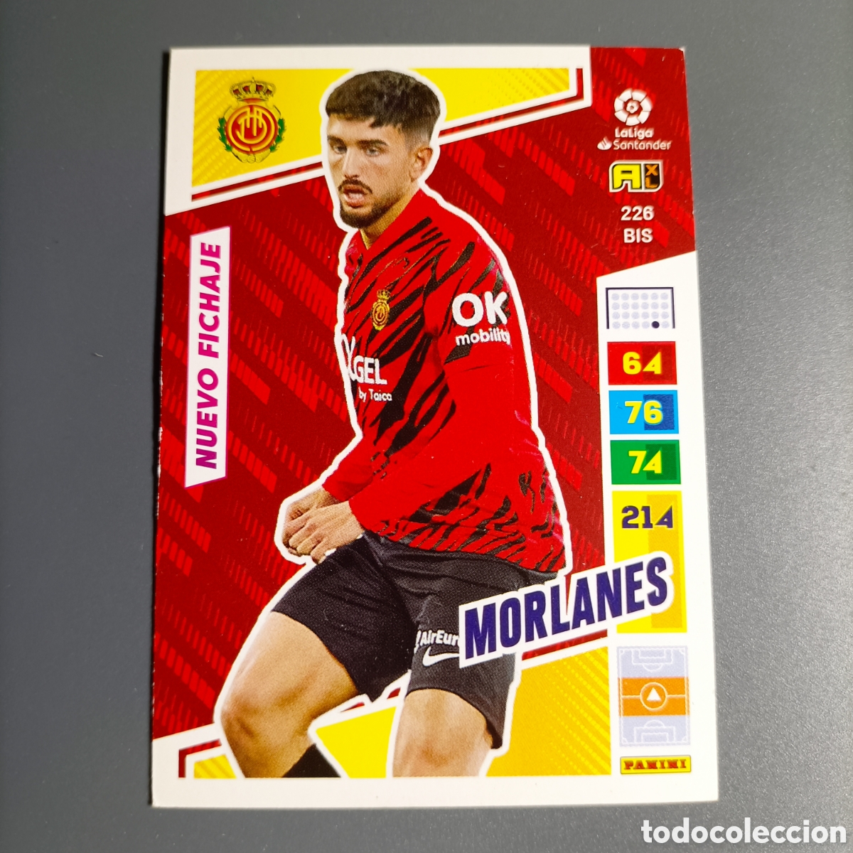 Cromos de f&uacute;tbol: ADRENALYN. LIGA 2022-2023 (MALLORCA) №226 BIS. MORLANES / NUEVO FICHAJE