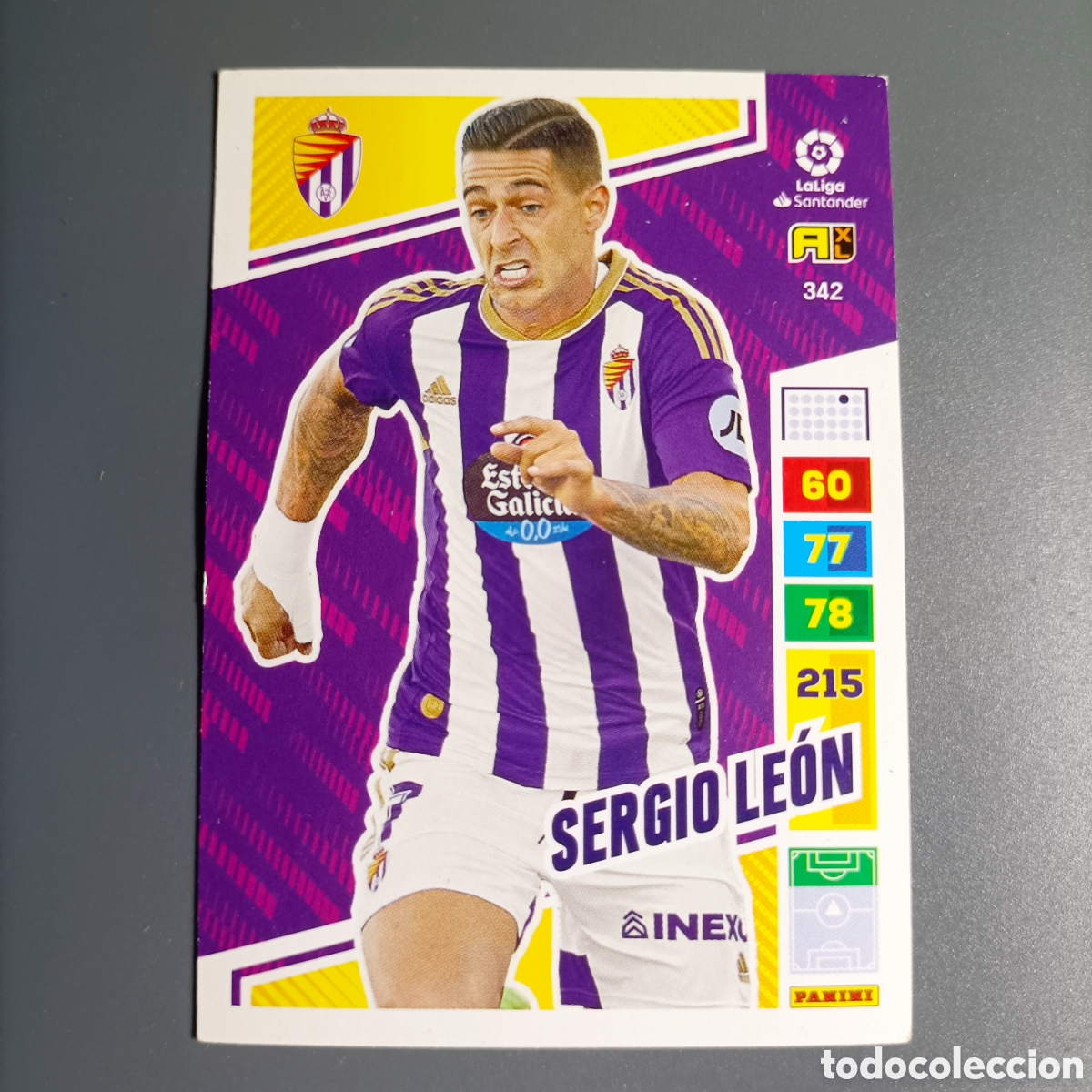 Cromos de f&uacute;tbol: ADRENALYN. LIGA 2022-2023 (VALLADOLID) №342 SERGIO LE&Oacute;N