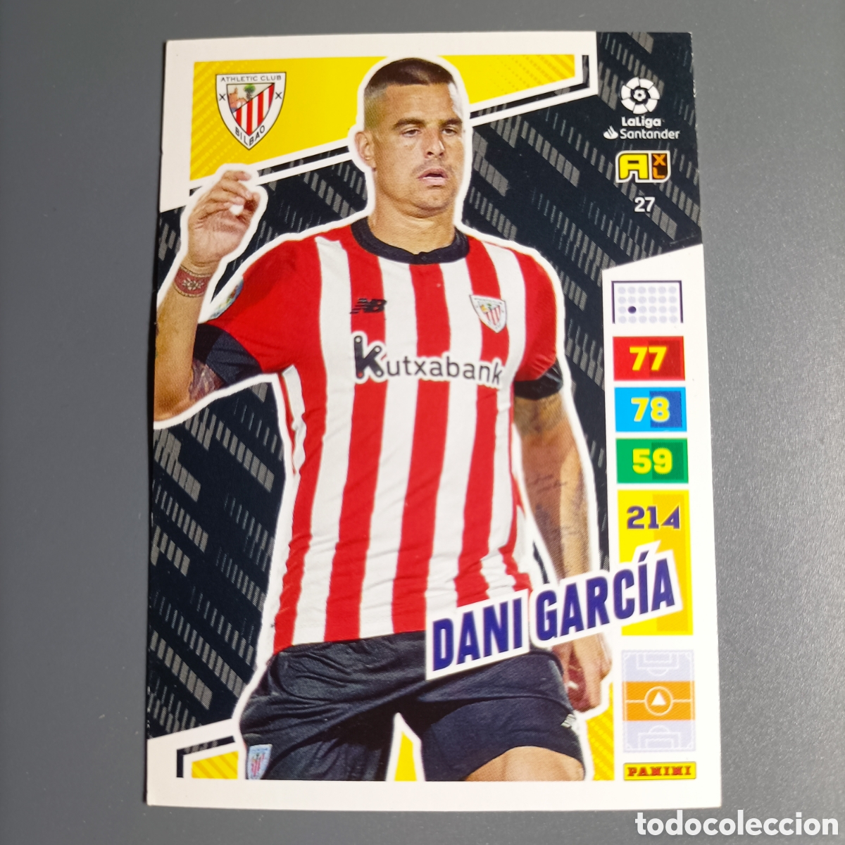 Cromos de f&uacute;tbol: ADRENALYN. LIGA 2022-2023 (ATHLETIC) №27 DANI GARC&Iacute;A