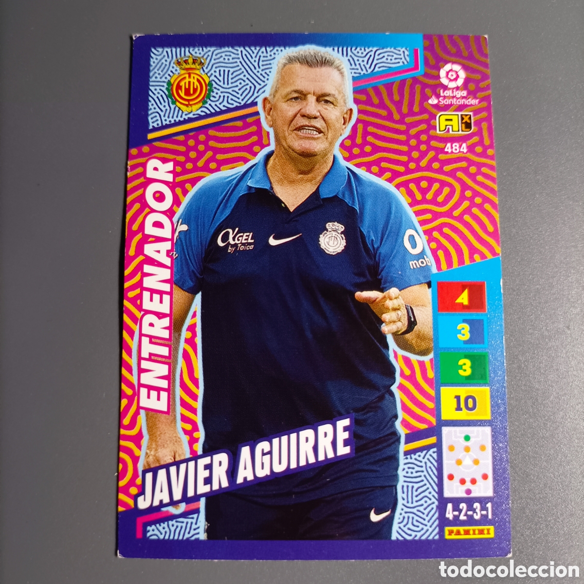 Cromos de f&uacute;tbol: ADRENALYN. LIGA 2022-2023 (MALLORCA) №484 JAVIER AGUIRRE