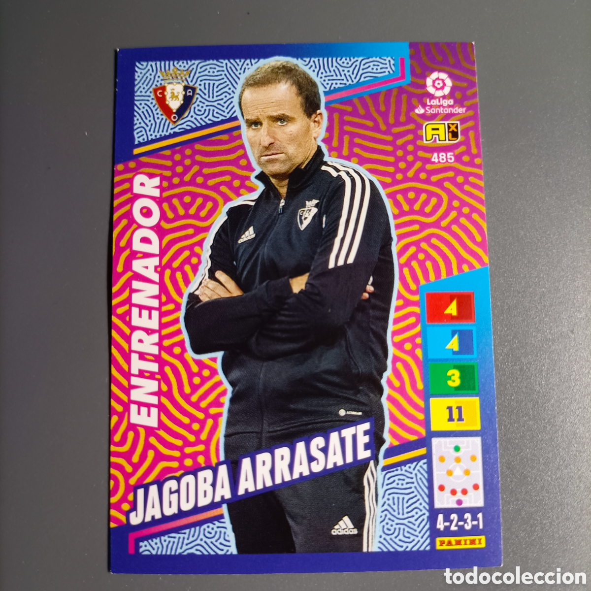Cromos de f&uacute;tbol: ADRENALYN. LIGA 2022-2023 (OSASUNA) №485 JAGOBA ARRASATE