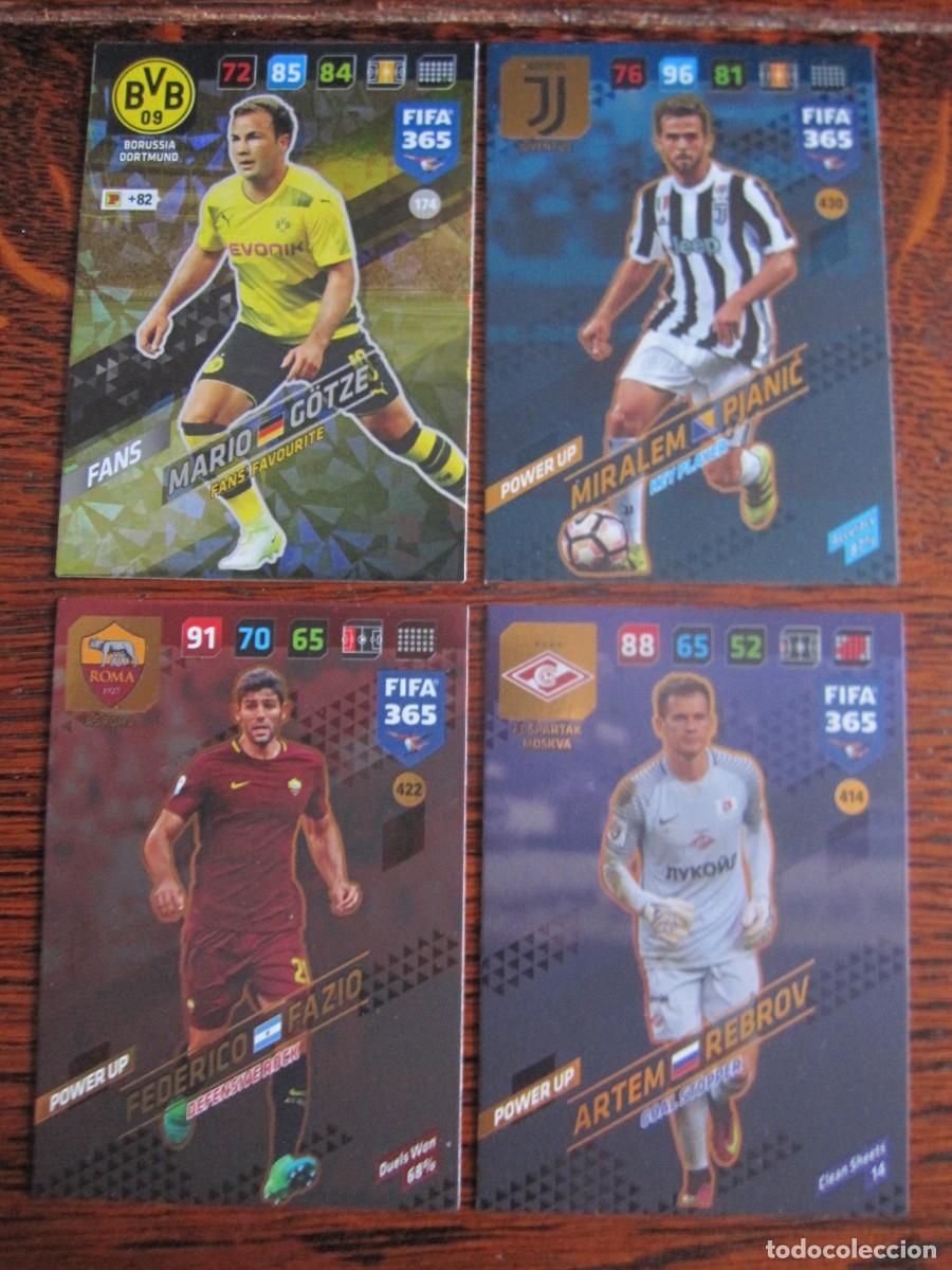 Cromos de f&uacute;tbol: GOTZE-FAZIO-REBROV-PJANIC PANINI
