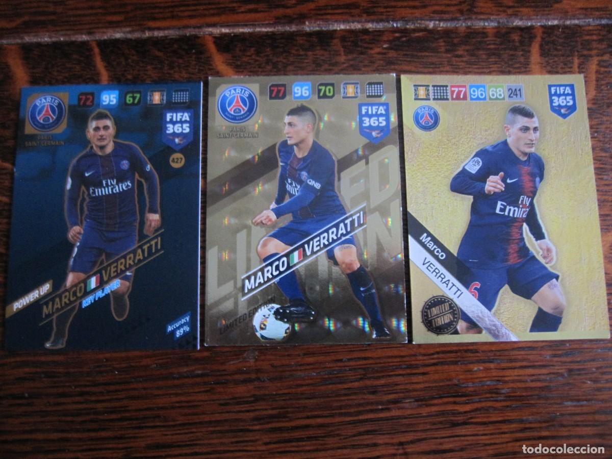 Cromos de f&uacute;tbol: MARCO VERRATTI - LIMITED EDITION - 3 Cards PANINI
