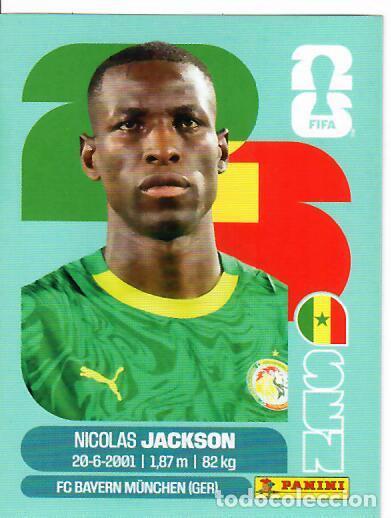 Cromos de f&uacute;tbol: CROMO PANINI MUNDIAL WORLD CUP 2026 - SEN19 SEN 19 - JACKSON - SENEGAL