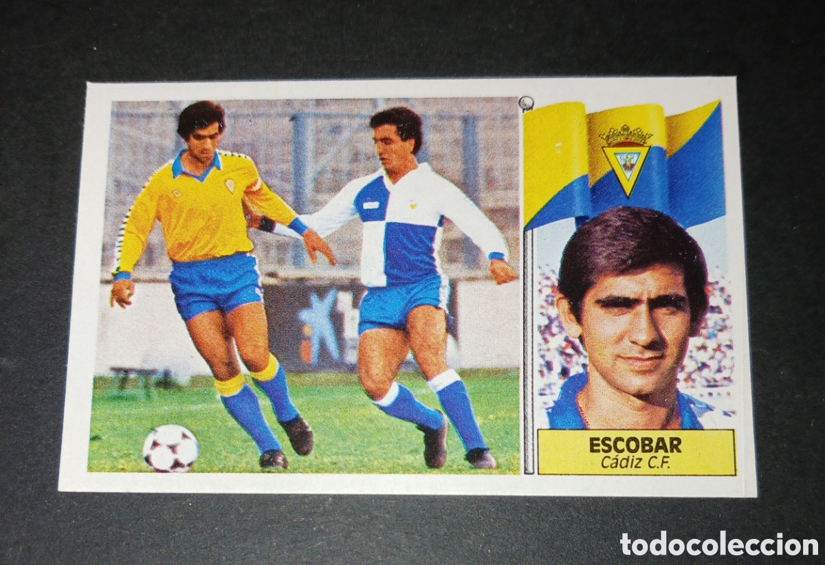 Cromos de f&uacute;tbol: Cromo Escobar - C&aacute;diz C.F. - Ediciones Este - Liga 86/87 (1986 1987) - Nuevo sin pegar