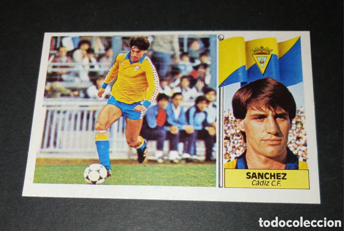 Cromos de f&uacute;tbol: C&aacute;diz - S&aacute;nchez - Ediciones Este - Liga 1986-1987 (86/87) - Nunca pegado