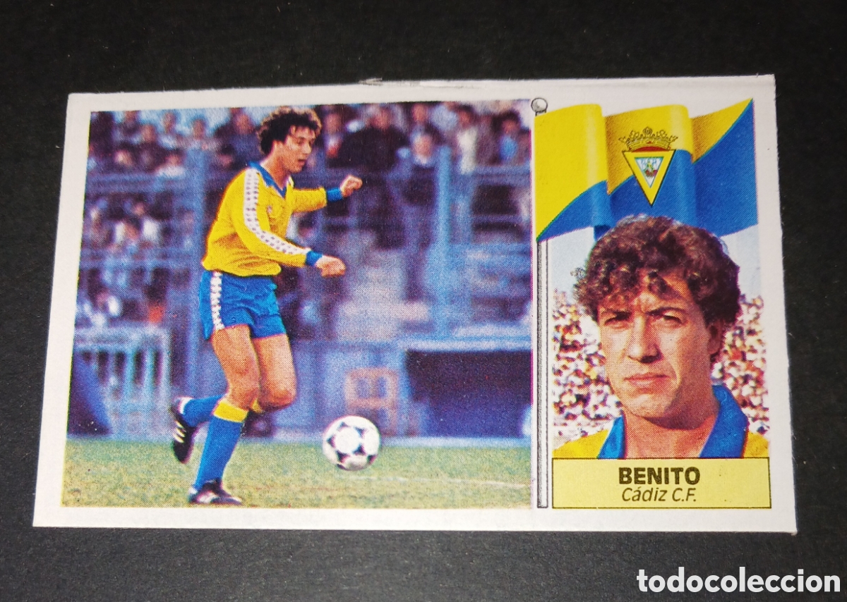 Cromos de f&uacute;tbol: Cromo Benito - C&aacute;diz C.F. - Ediciones Este - Liga 1986/1987 (86/87) - Nunca Pegado