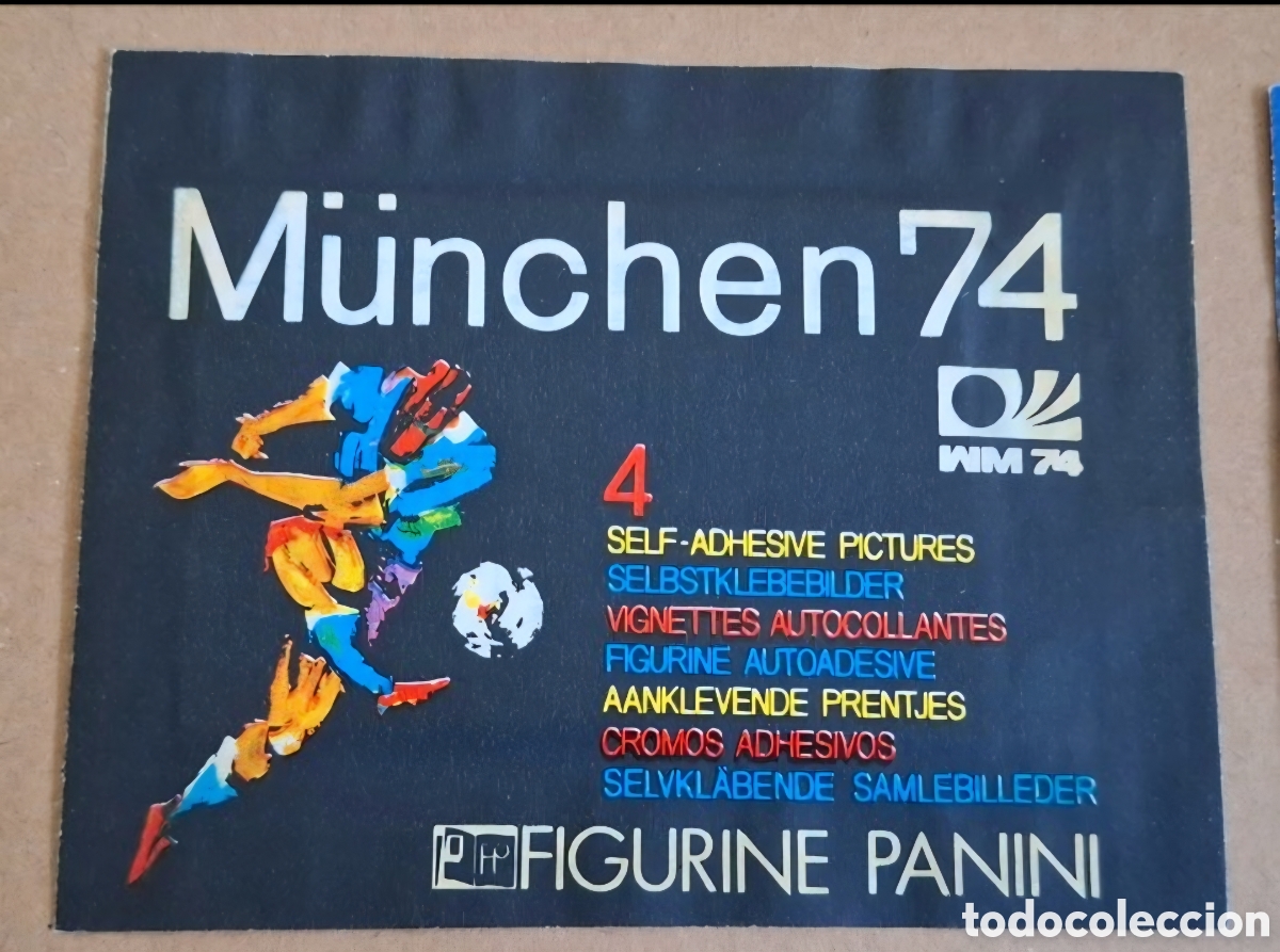 Cromos de f&uacute;tbol: Sobre mundial 74 panini sin abrir