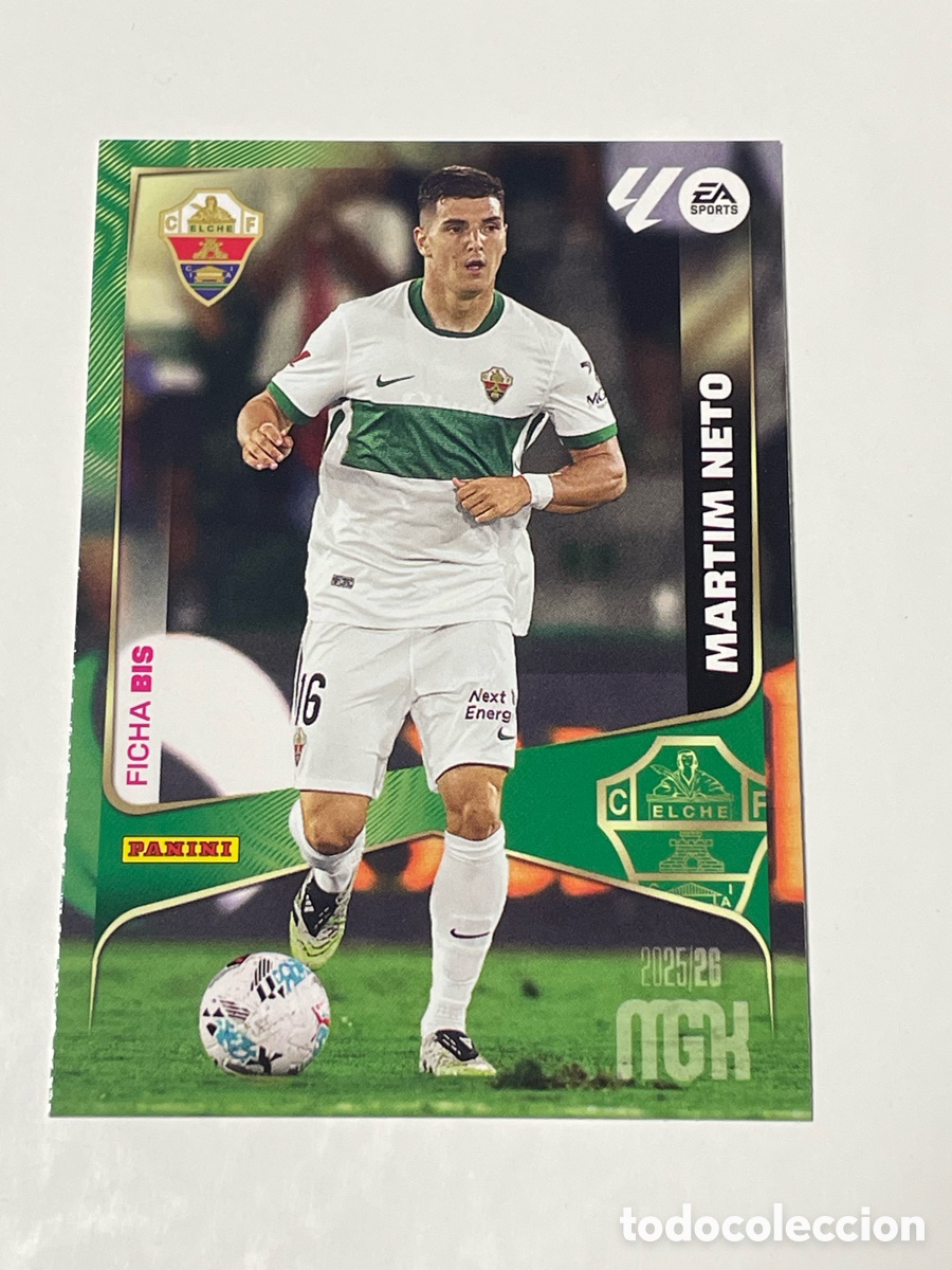 Cromos de f&uacute;tbol: Martim Neto Elche Panini Megacracks 2025/26 #139 BIS