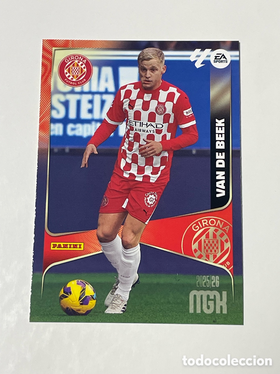 Cromos de f&uacute;tbol: Donny Van de Beek Girona Panini Megacracks 2025/26 #190