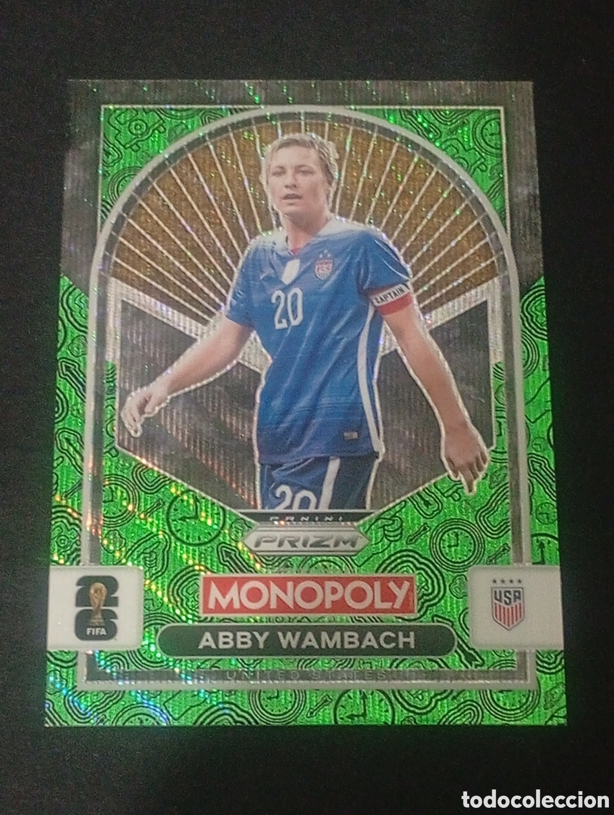 Cromos de f&uacute;tbol: WOMENS 92 paralela Abby Wambach USA EEUU US MONOPOLY FIFA 2026 WORLD CUP MUNDIAL TOPPS PANINI PRIZM