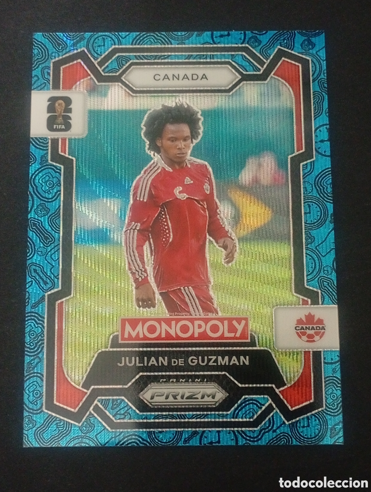 Cromos de f&uacute;tbol: 77 paralela blue Prizm Julian Guzman Canada MONOPOLY FIFA 2026 WORLD CUP MUNDIAL TOPPS PANINI PRIZM