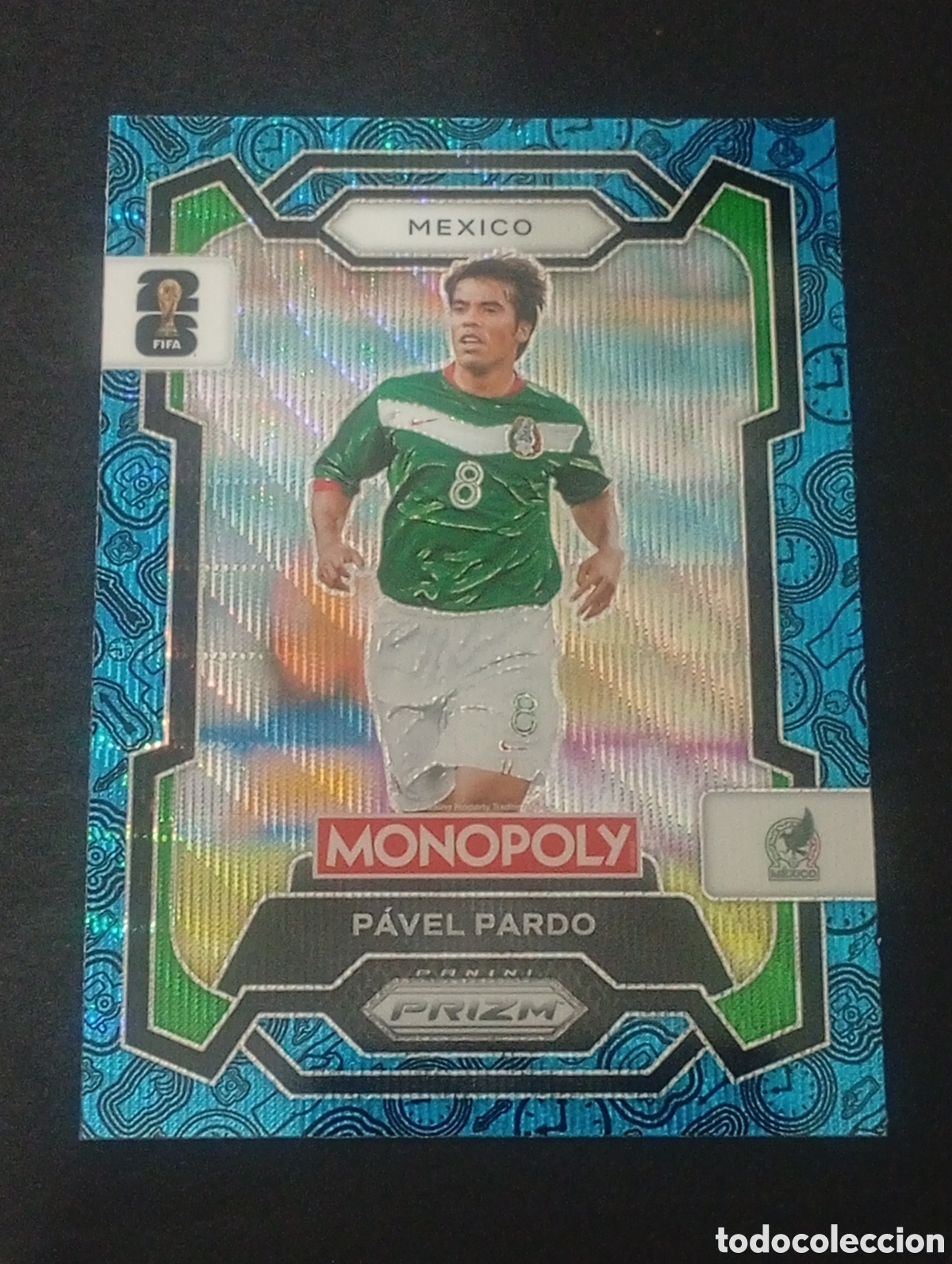 Cromos de f&uacute;tbol: 54 paralela blue Pavel Pardo MEXICO MONOPOLY FIFA 2026 WORLD CUP MUNDIAL CROMO TOPPS PANINI PRIZM