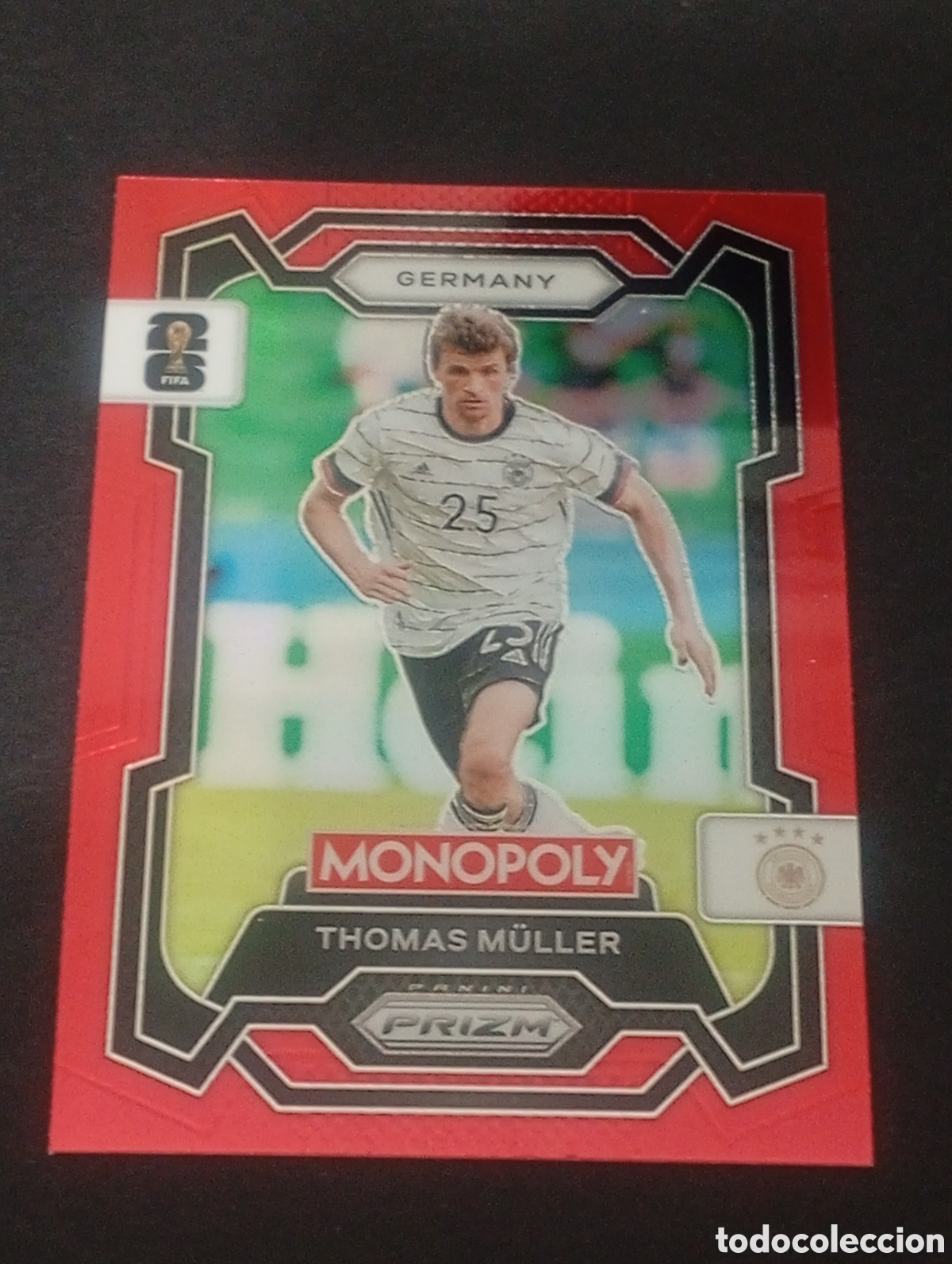 Cromos de f&uacute;tbol: 59 prizm paralela red M&Uuml;LLER GERMANY ALEMANIA MONOPOLY FIFA 2026 WORLD CUP MUNDIAL ADRENALYN