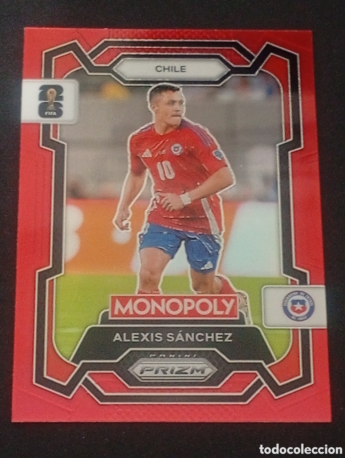 Cromos de f&uacute;tbol: 85 prizm paralela green ALEXIS SANCHEZ CHILE MONOPOLY FIFA 2026 WORLD CUP MUNDIAL ADRENALYN