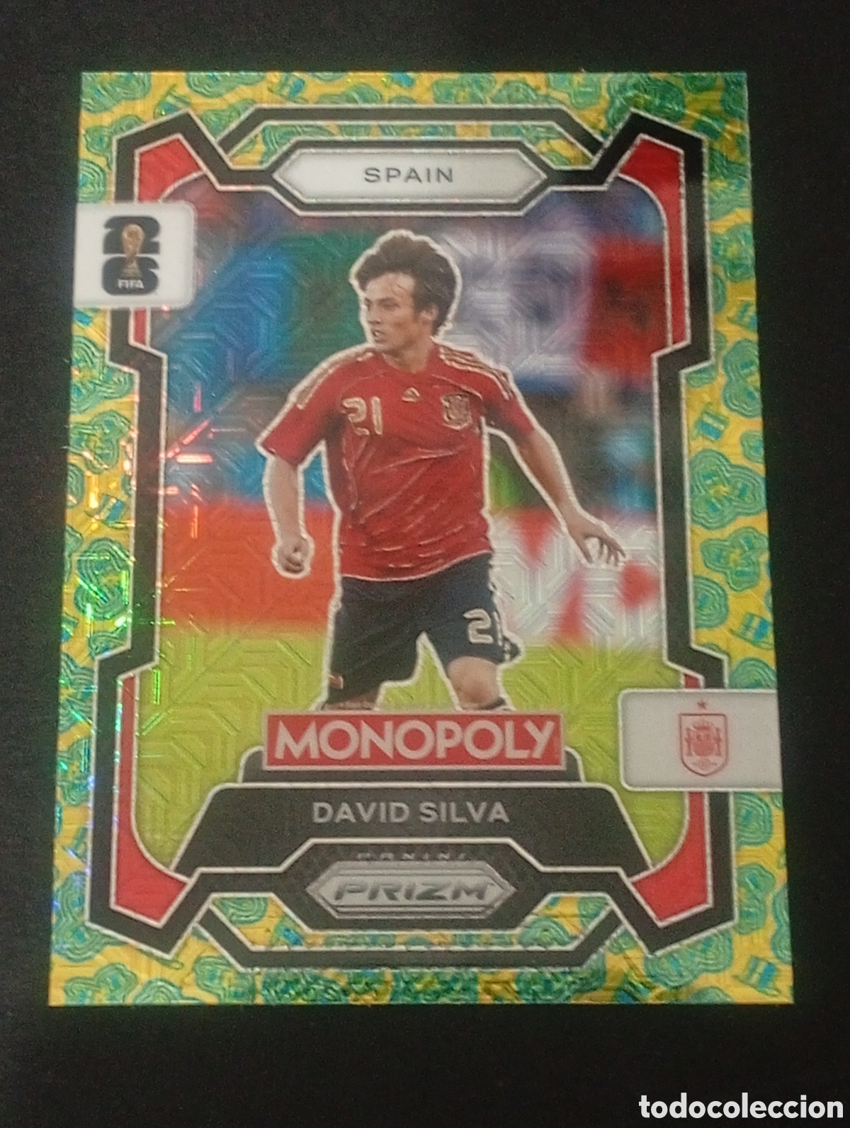 Cromos de f&uacute;tbol: 42 paralela prizm hat trick SILVA SPAIN ESPA&Ntilde;A MONOPOLY FIFA 2026 WORLD CUP MUNDIAL NO ADRENALYN