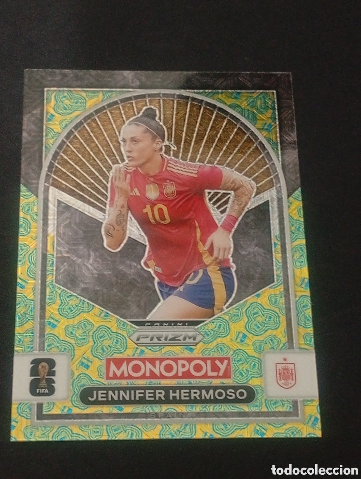 Cromos de f&uacute;tbol: 98 prizm paralela hat trick JENNIFER HERMOSO SPAIN MONOPOLY FIFA 2026 WORLD CUP MUNDIAL ESPA&Ntilde;A SPAIN