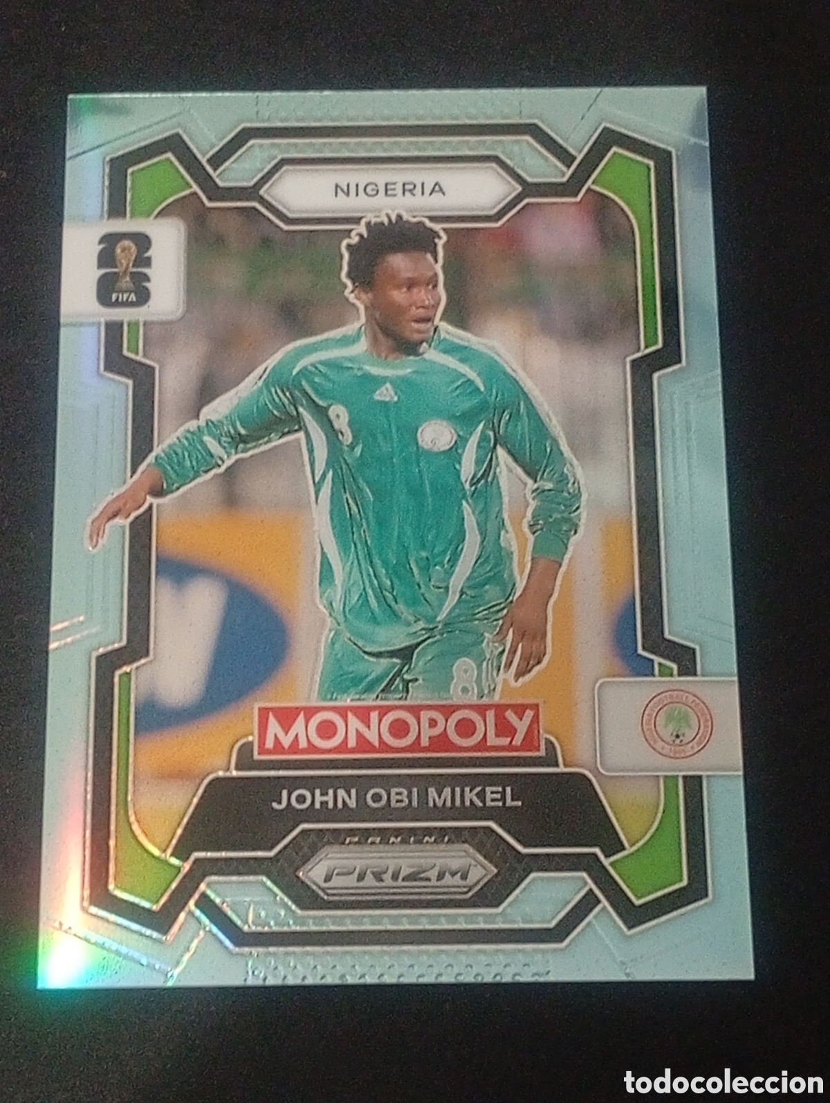 Cromos de f&uacute;tbol: 81 prizm numerada /249 OBI MIKEL NIGERIA MONOPOLY FIFA 2026 WORLD CUP MUNDIAL ADRENALYN
