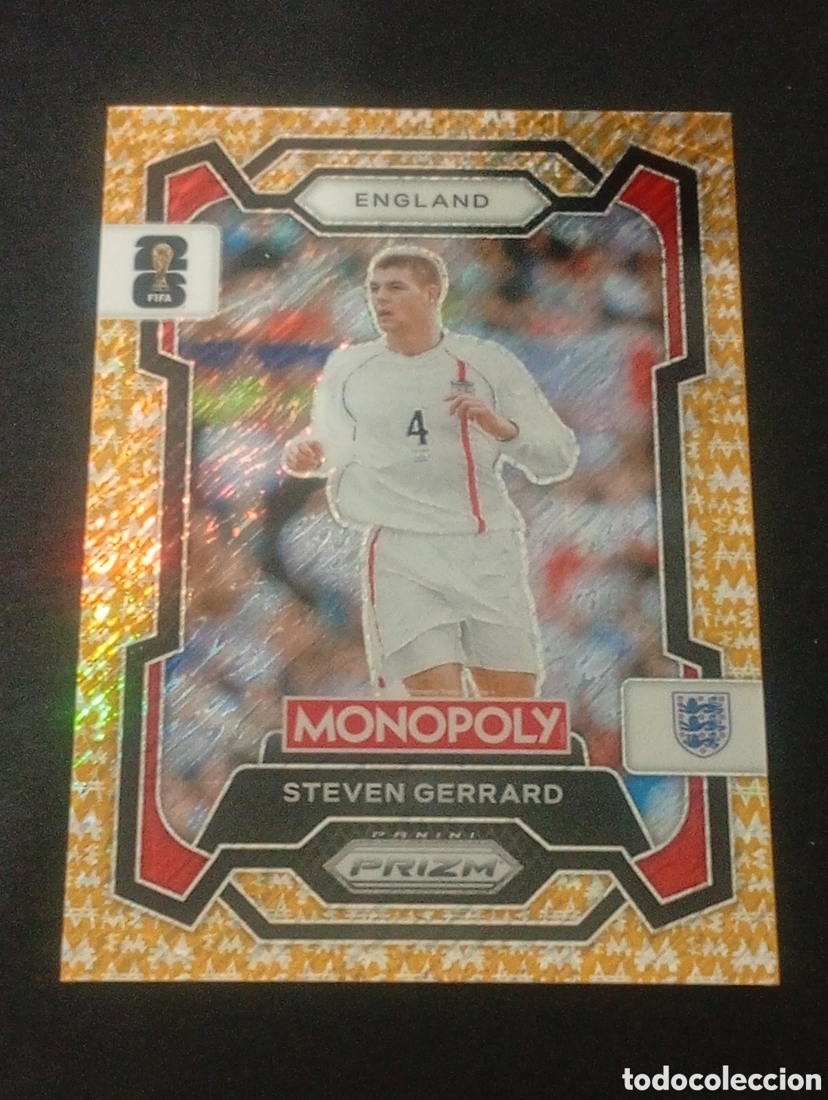 Cromos de f&uacute;tbol: 23 prizm numerada /500 STEVEN GERRARD ENGLAND MONOPOLY FIFA 2026 WORLD CUP MUNDIAL ADRENALYN