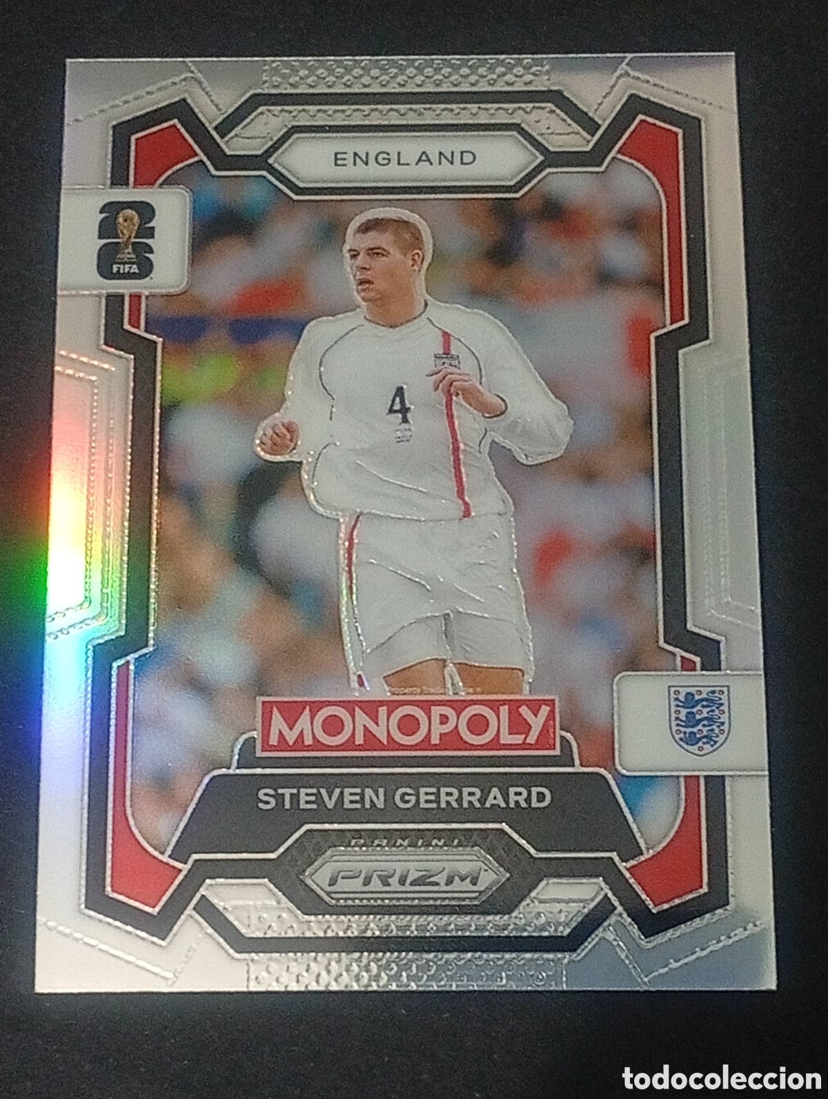 Cromos de f&uacute;tbol: 23 prizm paralela silver STEVEN GERRARD ENGLAND MONOPOLY FIFA 2026 WORLD CUP MUNDIAL ADRENALYN