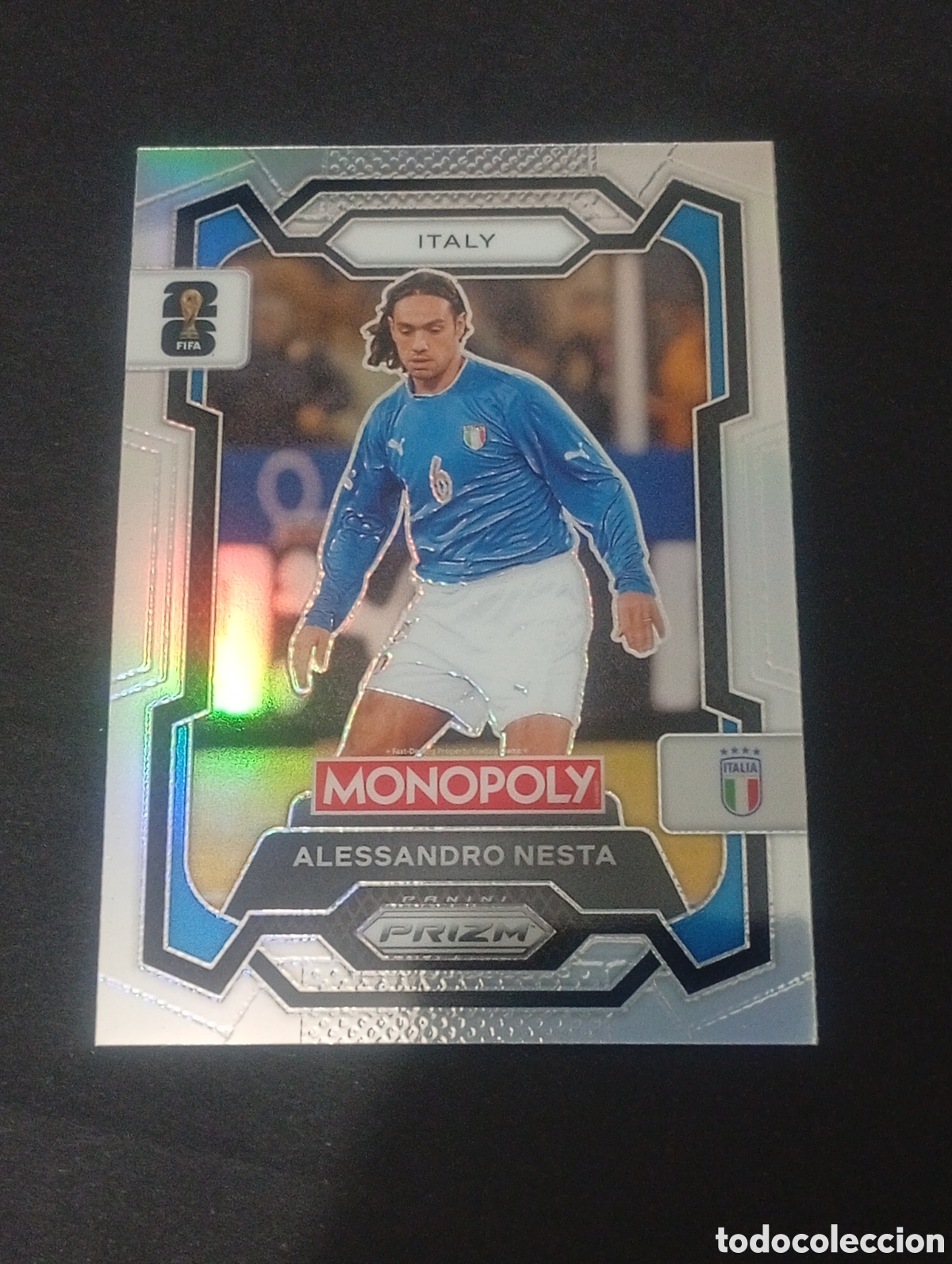 Cromos de f&uacute;tbol: 34 prizm paralela silver ALESSANDRO NESTA ITALIA MONOPOLY FIFA 2026 WORLD CUP MUNDIAL ADRENALYN
