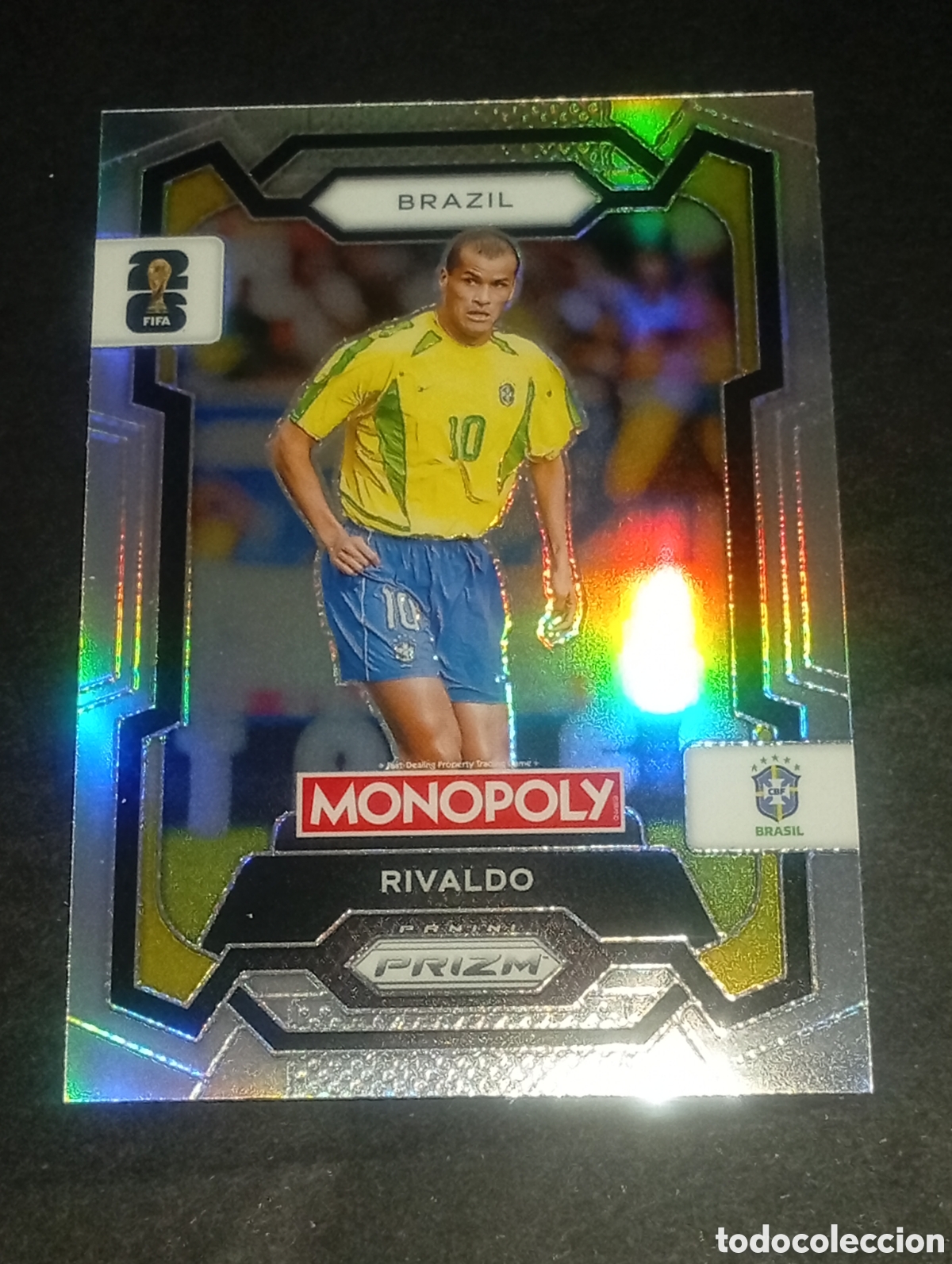 Cromos de f&uacute;tbol: 21 prizm paralela silver RIVALDO BRASIL MONOPOLY FIFA 2026 WORLD CUP MUNDIAL ADRENALYN BARCELONA
