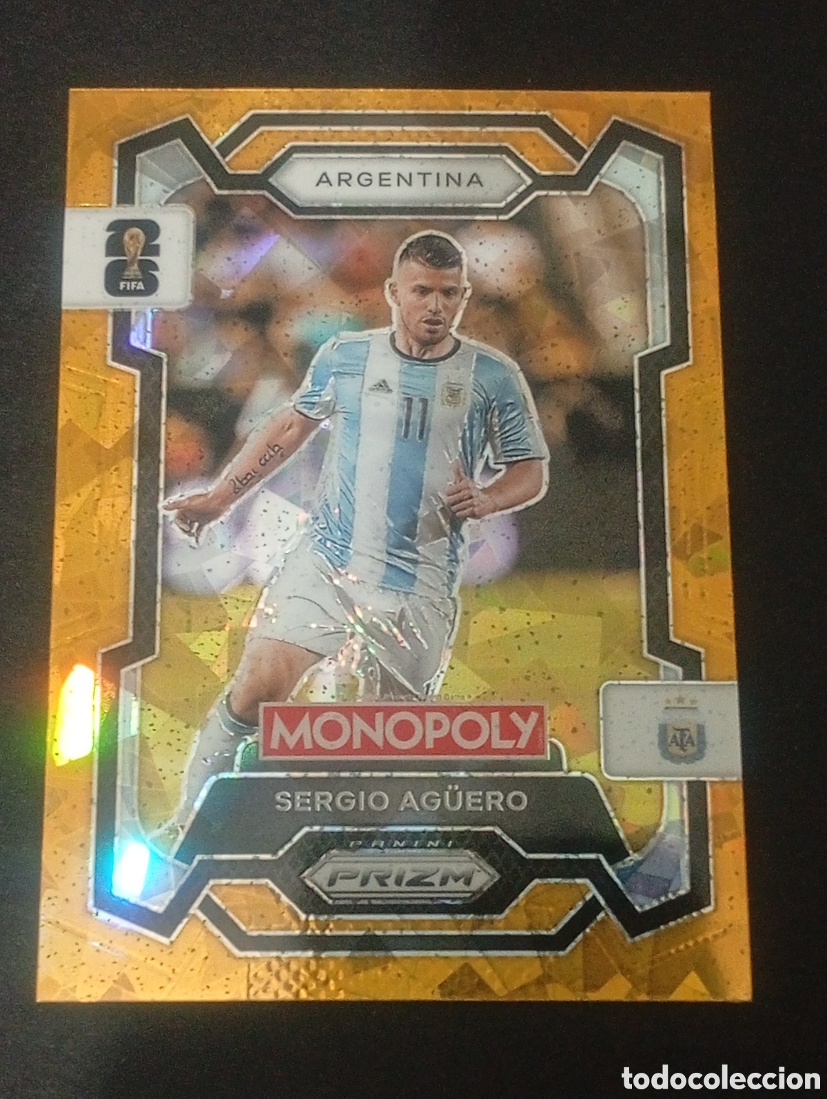 Cromos de f&uacute;tbol: 6 prizm paralela cracked AGUERO ARGENTINA MONOPOLY FIFA 2026 WORLD CUP MUNDIAL ADRENALYN