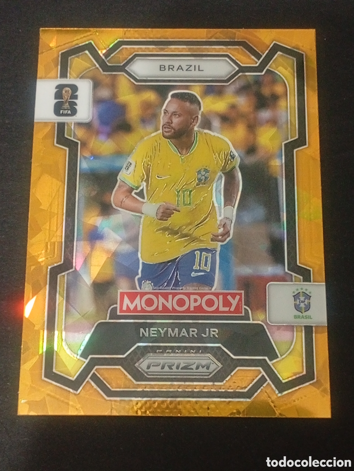 Cromos de f&uacute;tbol: 15 paralela cracked NEYMAR BRASIL MONOPOLY FIFA 2026 WORLD CUP MUNDIAL CROMO CARD TOPPS PANINI PRIZM