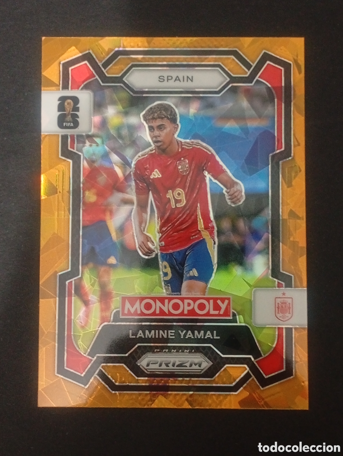 Cromos de f&uacute;tbol: 41 prizm paralela cracked YAMAL ESPA&Ntilde;A BARCELONA MONOPOLY FIFA 2026 WORLD CUP MUNDIAL ADRENALYN