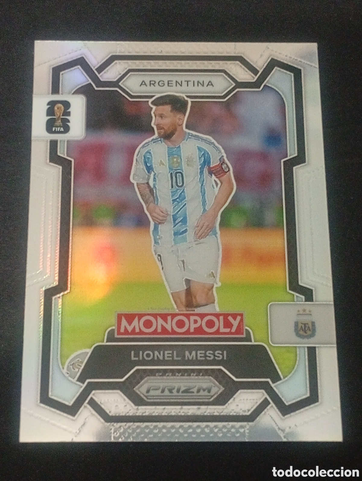 Cromos de f&uacute;tbol: 1 paralela prizm silver MESSI ARGENTINA MONOPOLY FIFA 2026 WORLD CUP MUNDIAL NO ADRENALYN TOPPS