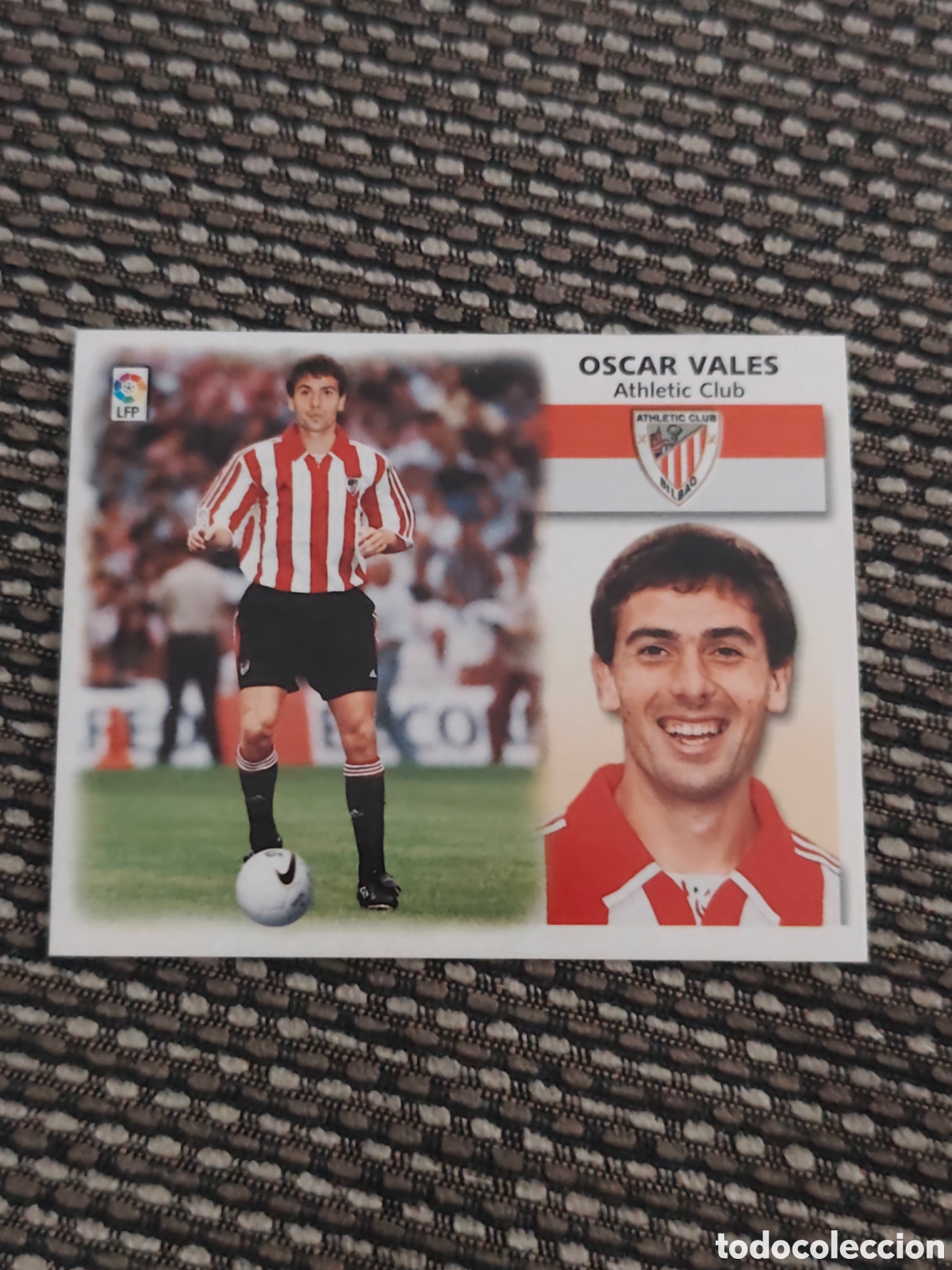 Cromos de f&uacute;tbol: COLOCA &Oacute;SCAR VALES ATHLETIC BILBAO EDICIONES ESTE 1999 2000