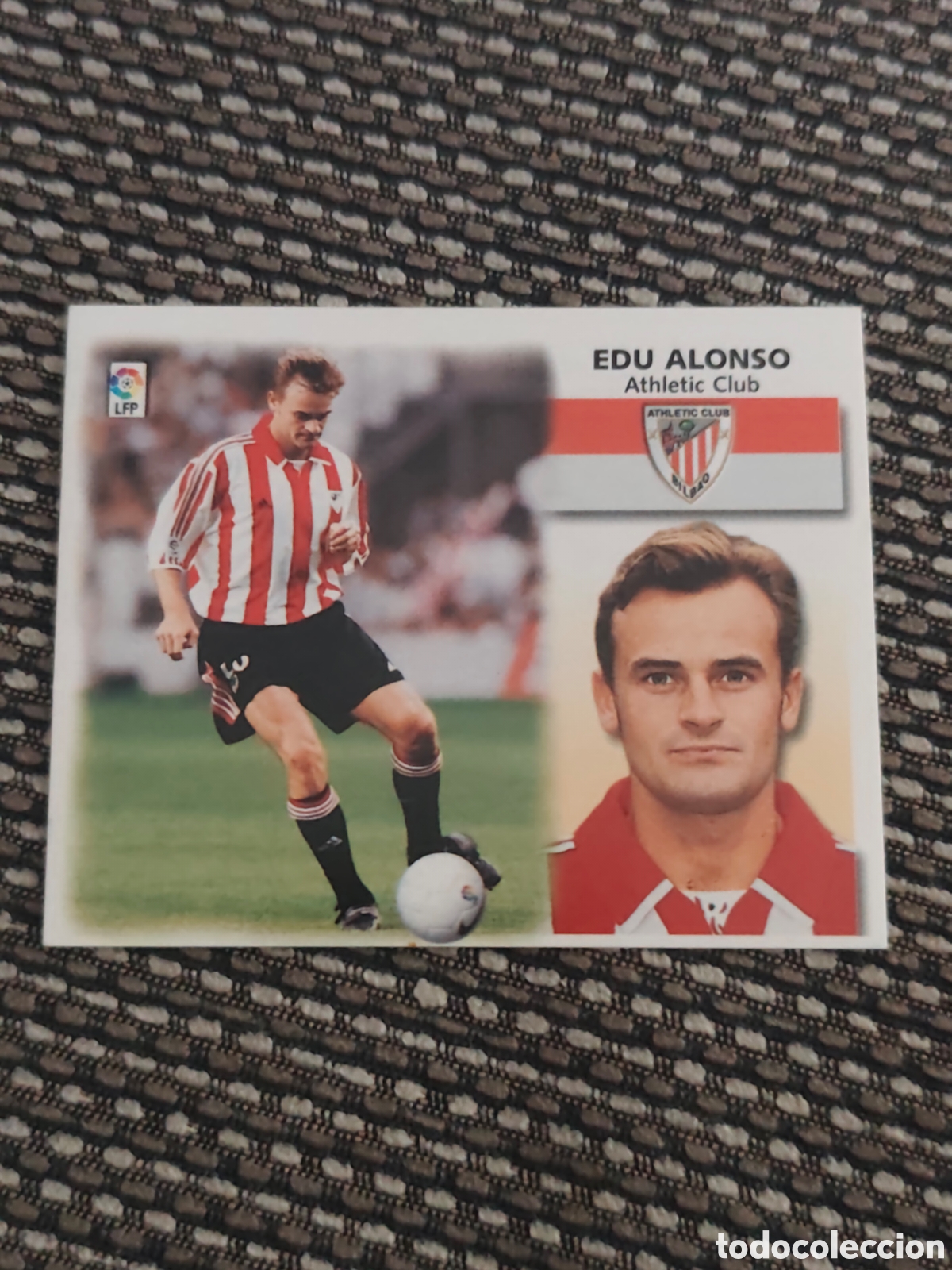 Cromos de f&uacute;tbol: COLOCA EDU ALONSO ATHLETIC BILBAO EDICIONES ESTE 1999 2000