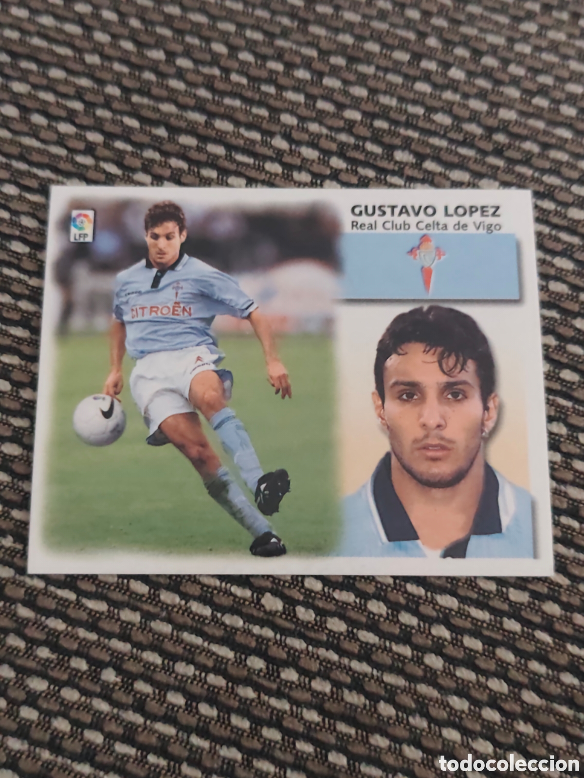 Cromos de f&uacute;tbol: COLOCA GUSTAVO L&Oacute;PEZ CELTA DE VIGO EDICIONES ESTE 1999 2000