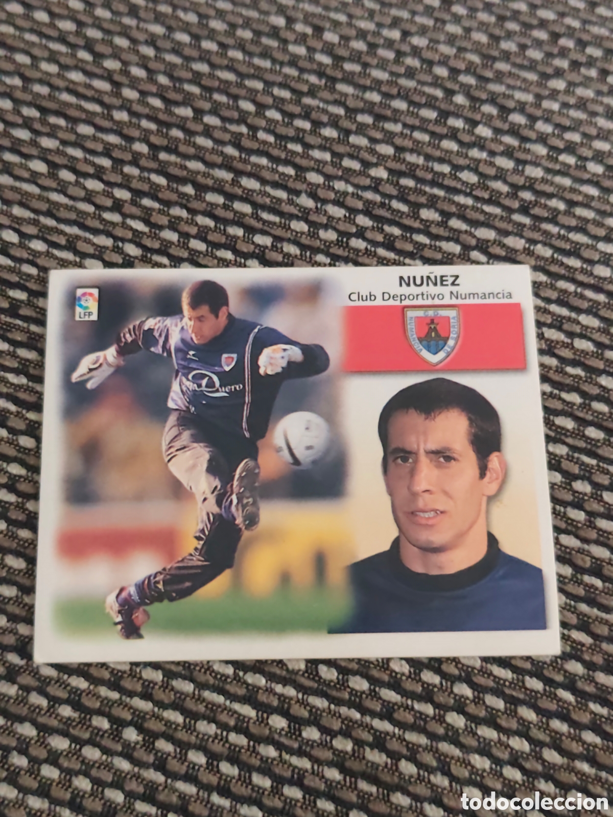 Cromos de f&uacute;tbol: COLOCA N&Uacute;&Ntilde;EZ NUMANCIA EDICIONES ESTE 1999 2000