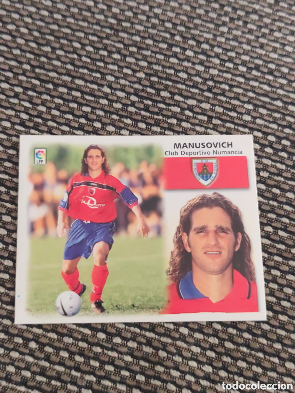 Cromos de f&uacute;tbol: COLOCA MANUSOVICH NUMANCIA EDICIONES ESTE 1999 2000