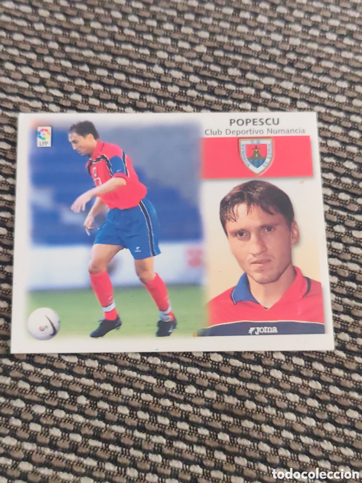 Cromos de f&uacute;tbol: COLOCA POPESCU NUMANCIA EDICIONES ESTE 1999 2000
