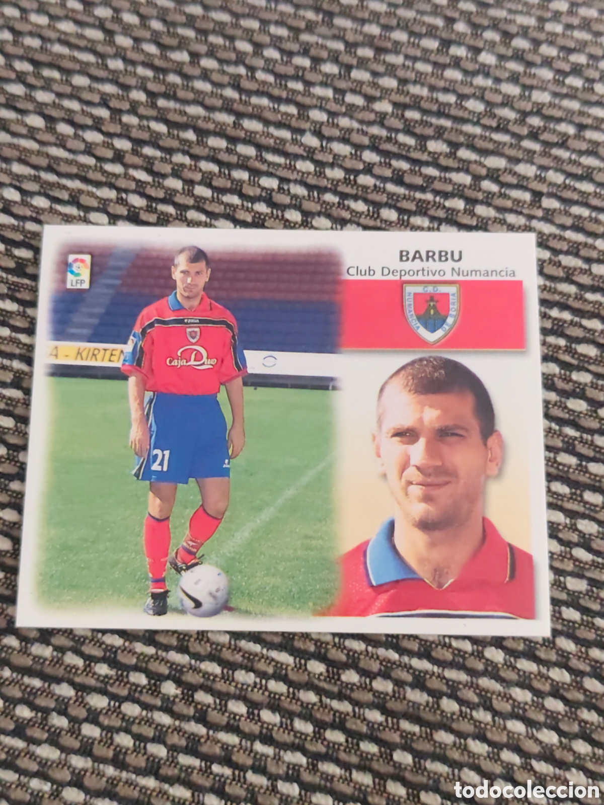 Cromos de f&uacute;tbol: COLOCA BARBU NUMANCIA EDICIONES ESTE 1999 2000