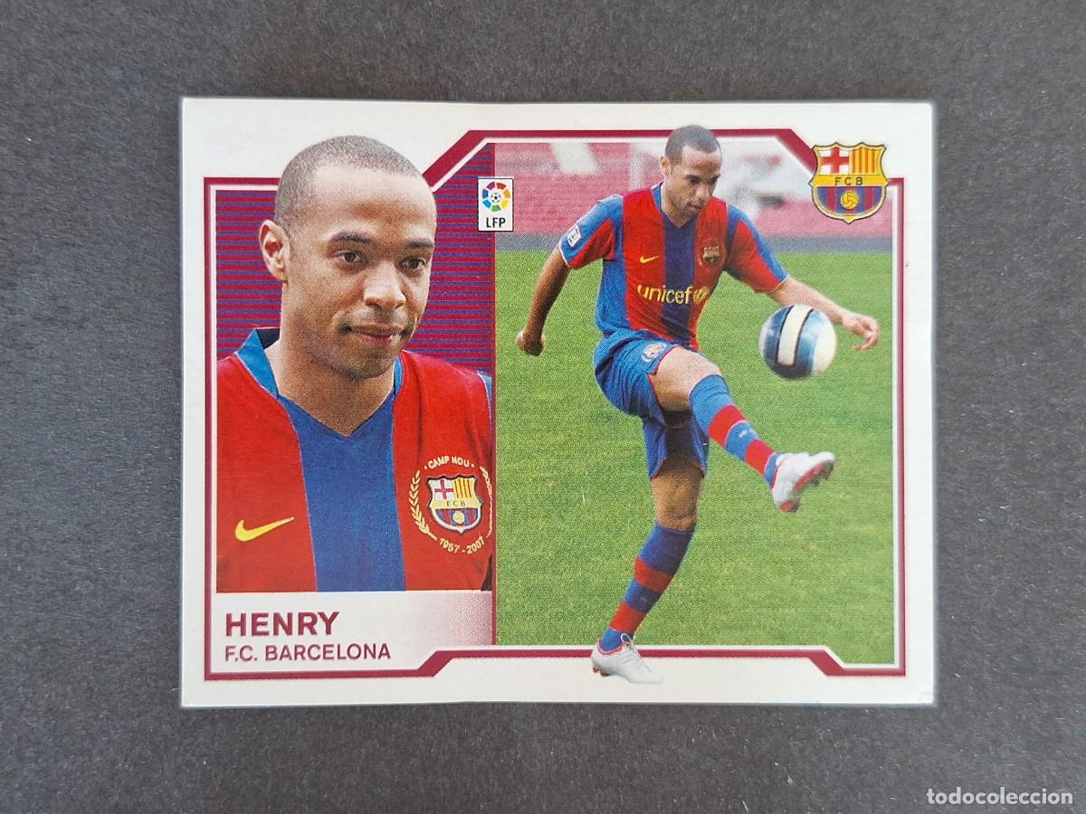 Cartes &agrave; collectionner de Football: L6 HENRY F. C. BARCELONA FICHAJE 3 LIGA ESTE 2007 2008 07 08 NUNCA PEGADO SIN PEGAR
