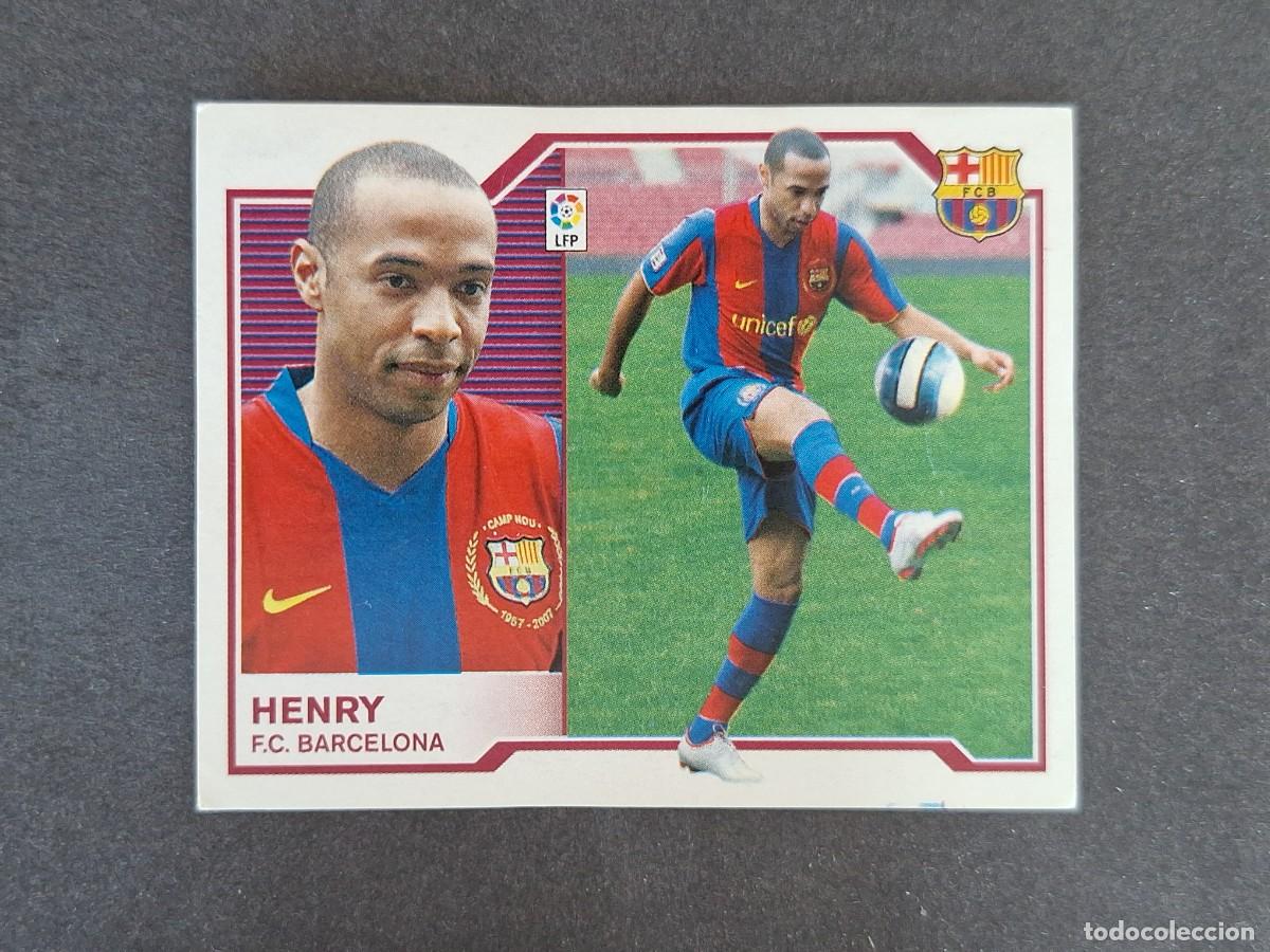 Cartes &agrave; collectionner de Football: L6 HENRY F. C. BARCELONA FICHAJE 3 LIGA ESTE 2007 2008 07 08 NUNCA PEGADO SIN PEGAR