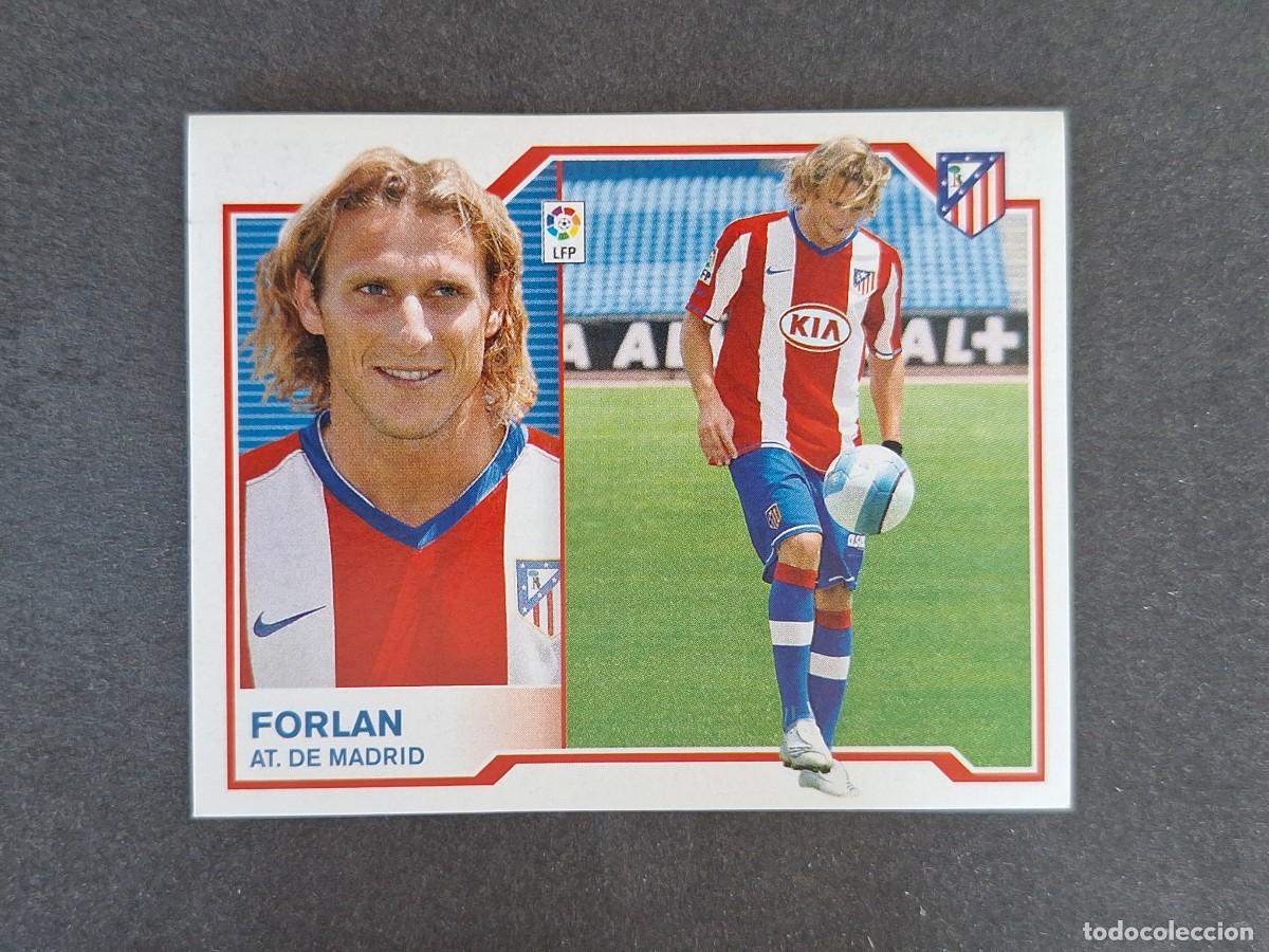 Cromos de f&uacute;tbol: L6 FORLAN ATLETICO DE MADRID FICHAJE 8 LIGA ESTE 2007 2008 07 08 NUNCA PEGADO SIN PEGAR