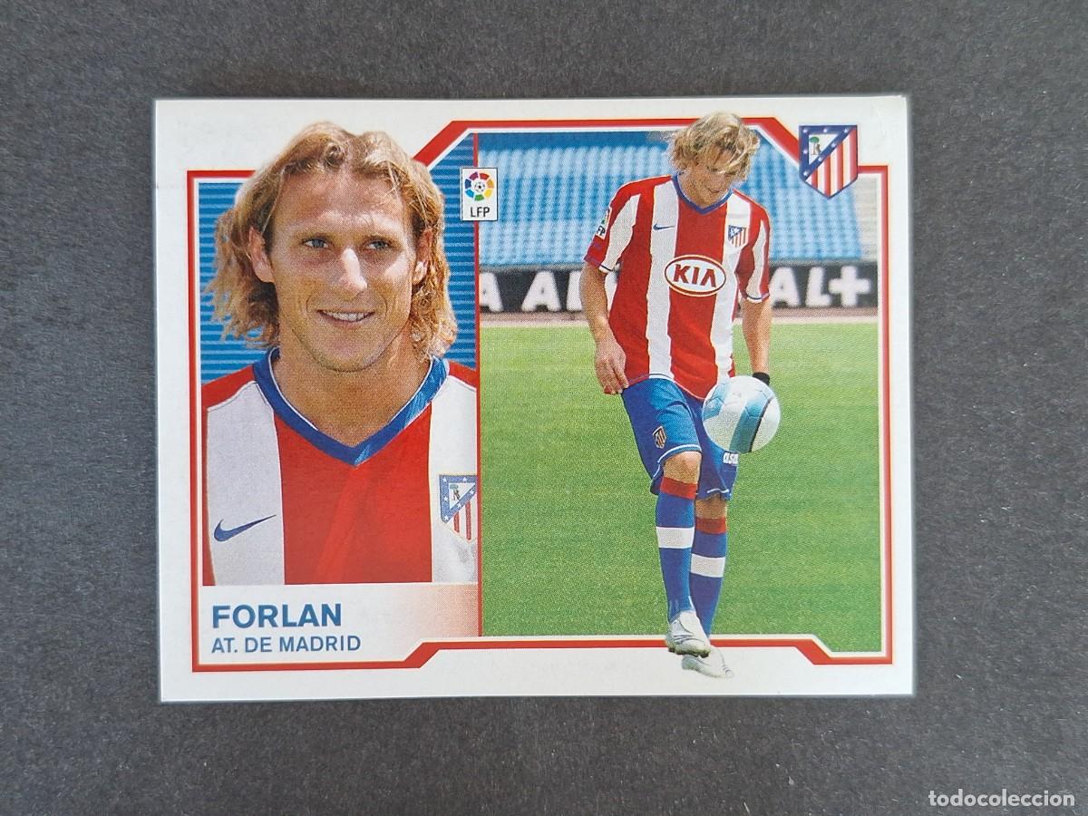 Cromos de f&uacute;tbol: L6 FORLAN ATLETICO DE MADRID FICHAJE 8 LIGA ESTE 2007 2008 07 08 NUNCA PEGADO SIN PEGAR