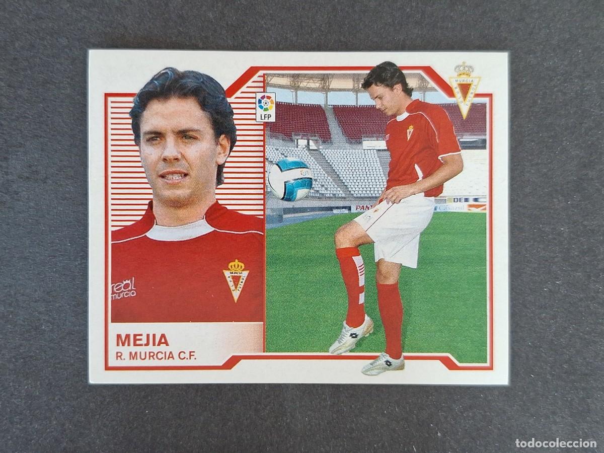 Cromos de f&uacute;tbol: L6 MEJIA REAL MURCIA C. F. FICHAJE 22 LIGA ESTE 2007 2008 07 08 NUNCA PEGADO SIN PEGAR