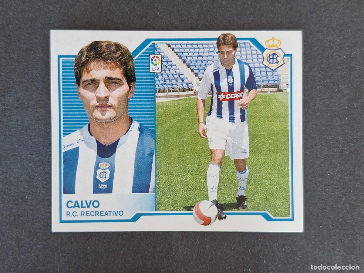 Cromos de f&uacute;tbol: L6 CALVO RECREATIVO DE HUELVA FICHAJE 23 LIGA ESTE 2007 2008 07 08 NUNCA PEGADO SIN PEGAR