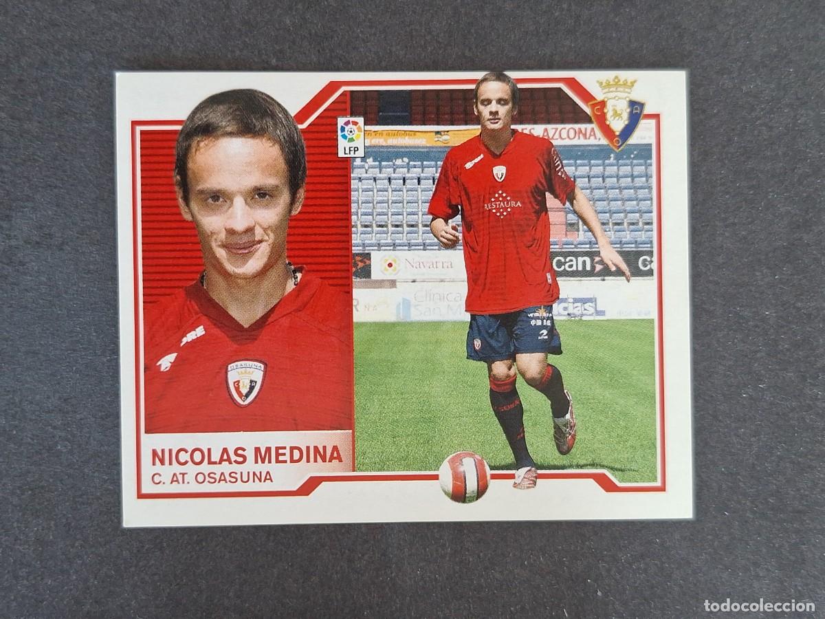 Cromos de f&uacute;tbol: L6 NICOLAS MEDINA C. A. OSASUNA FICHAJE 26 LIGA ESTE 2007 2008 07 08 NUNCA PEGADO SIN PEGAR