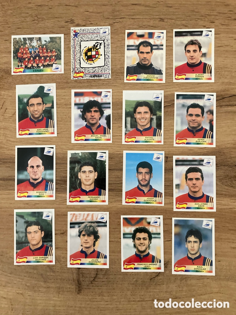 Cromos de f&uacute;tbol: Set completo Espa&ntilde;a mundial France 98 Pop Up-Spain-World Cup 1998-Panini