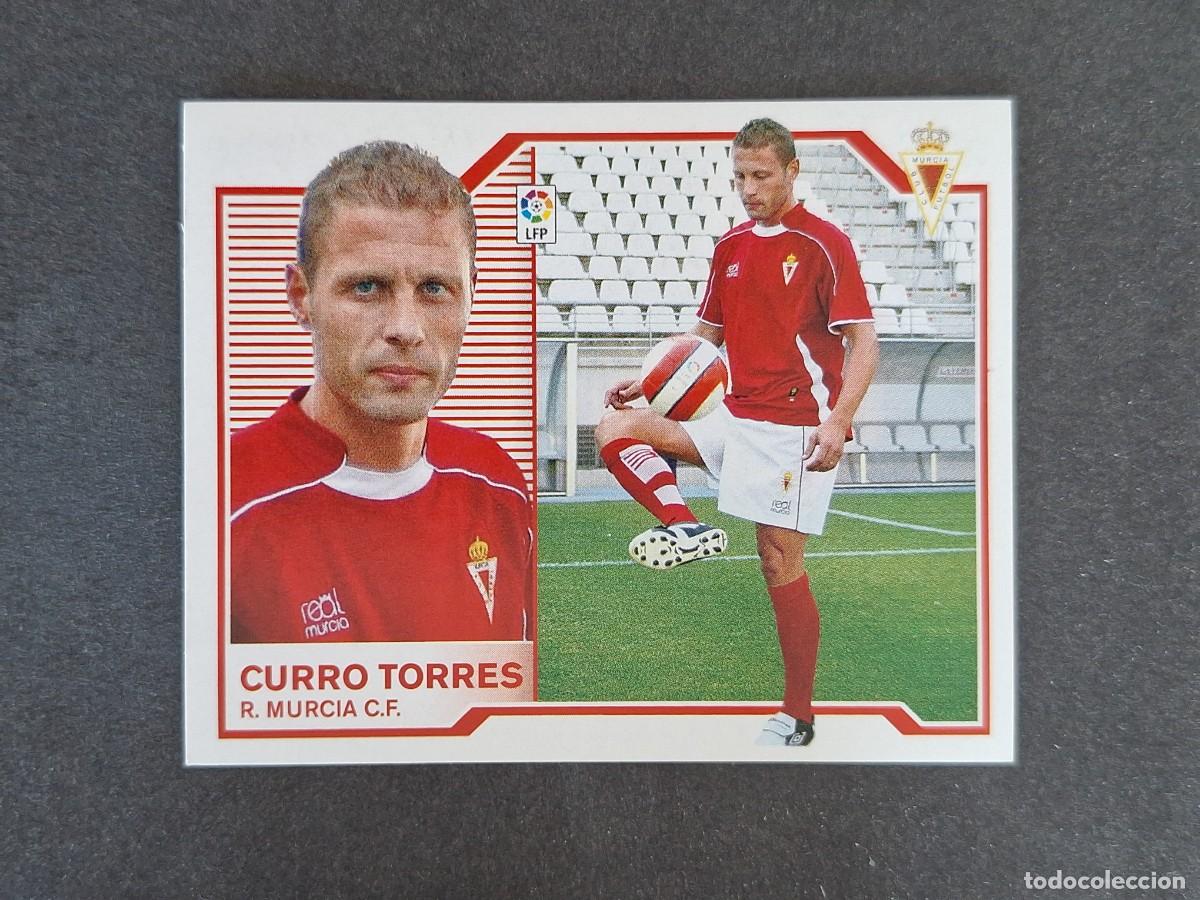 Cromos de f&uacute;tbol: L6 CURRO TORRES REAL MURCIA C. F. FICHAJE 27 LIGA ESTE 2007 2008 07 08 NUNCA PEGADO SIN PEGAR