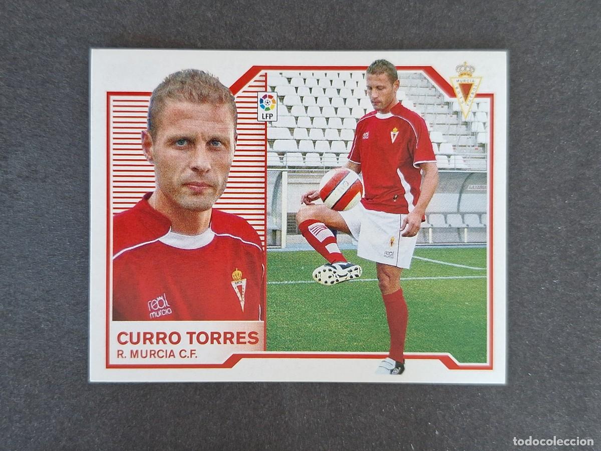 Cromos de f&uacute;tbol: L6 CURRO TORRES REAL MURCIA C. F. FICHAJE 27 LIGA ESTE 2007 2008 07 08 NUNCA PEGADO SIN PEGAR