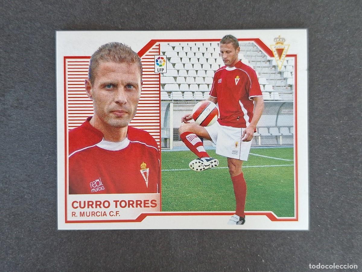 Cromos de f&uacute;tbol: L6 CURRO TORRES REAL MURCIA C. F. FICHAJE 27 LIGA ESTE 2007 2008 07 08 NUNCA PEGADO SIN PEGAR