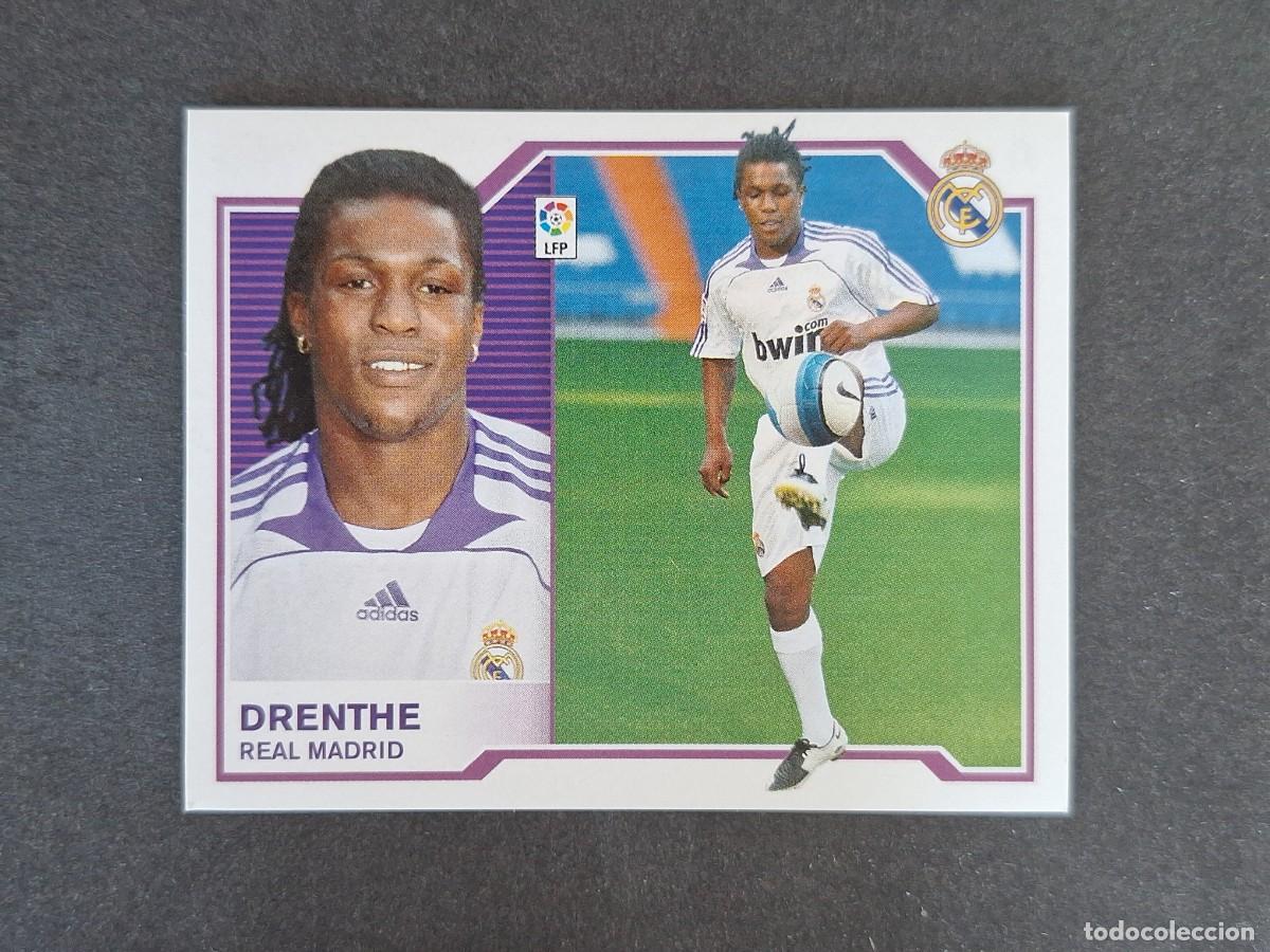 Cromos de f&uacute;tbol: L6 DRENTHE REAL MADRID FICHAJE 31 LIGA ESTE 2007 2008 07 08 NUNCA PEGADO SIN PEGAR